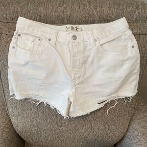 free people denim shorts